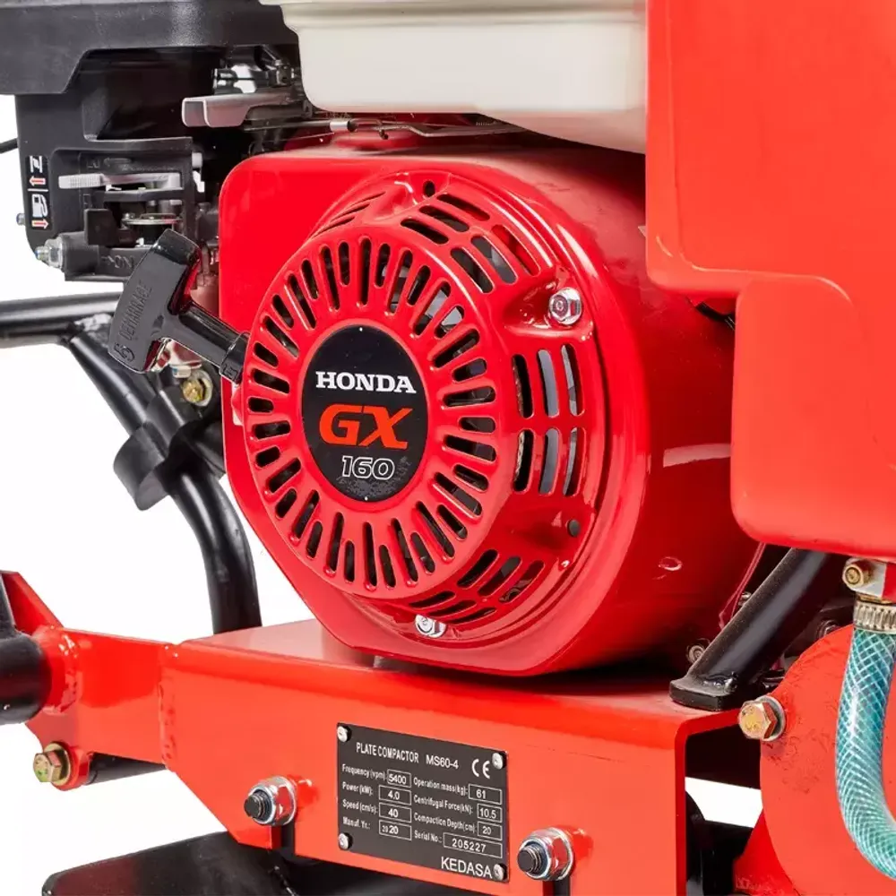 Виброплита бензиновая KEDASA MS60‑4 - [64 кг / 10,5 кН / Honda GX160]