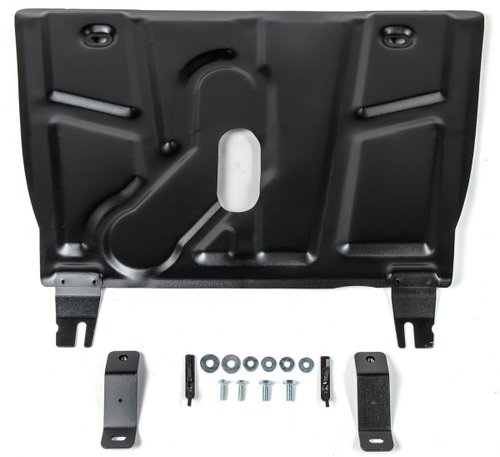 Защита картера и КПП АвтоБроня для Changan CS75 (V - 1.8 (163 л.с.)) АКПП 2015-2020, штампованная, сталь 1.8 мм, с крепежом, 111.08905.1