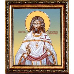 Константин Широкинский священномученик пресвитер. Икона на холсте.