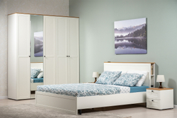 Шкаф для одежды 13.336.03, Белый шагрень, Дуб золотой