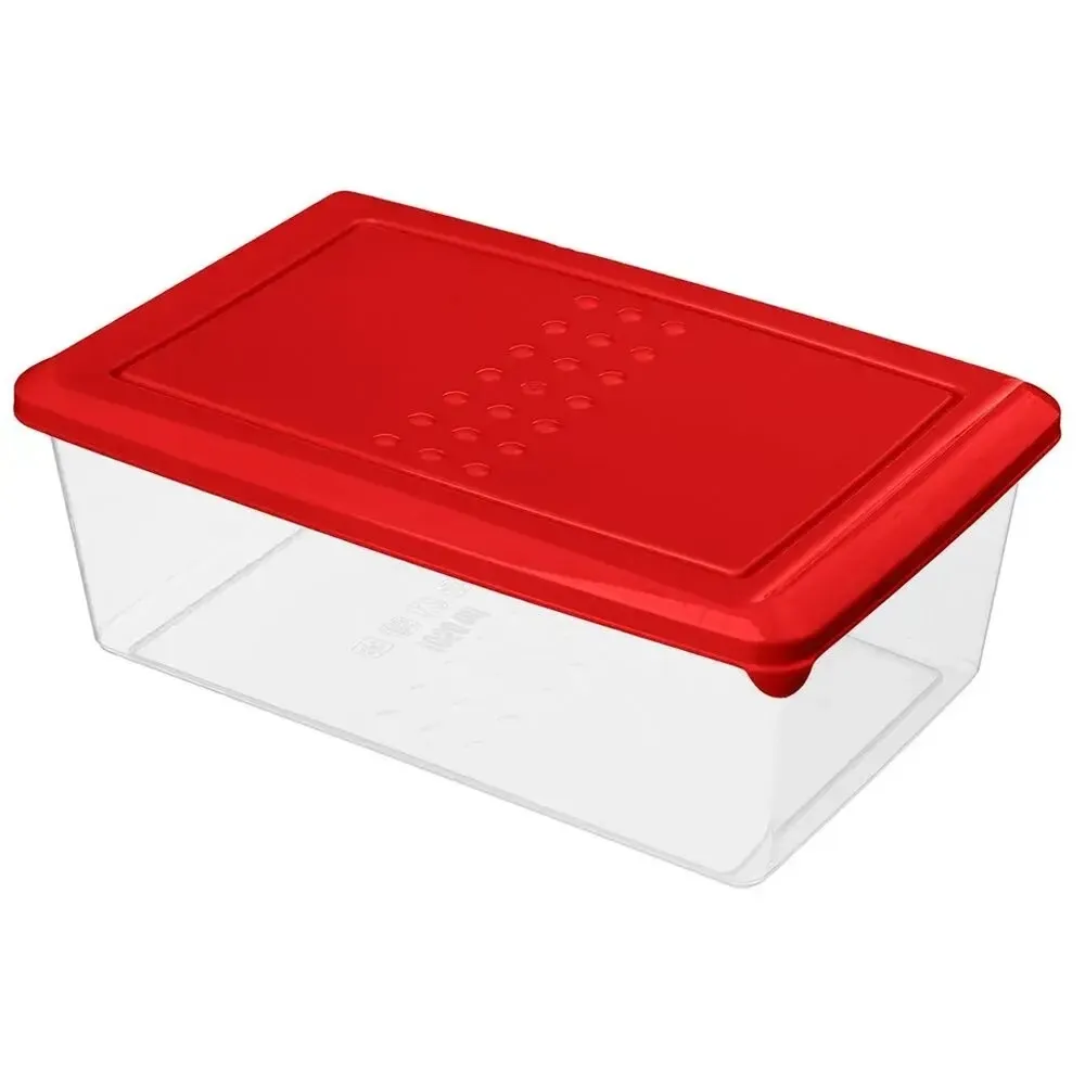 Контейнер для продуктов Asti прямоугольный 1,05л (красный)