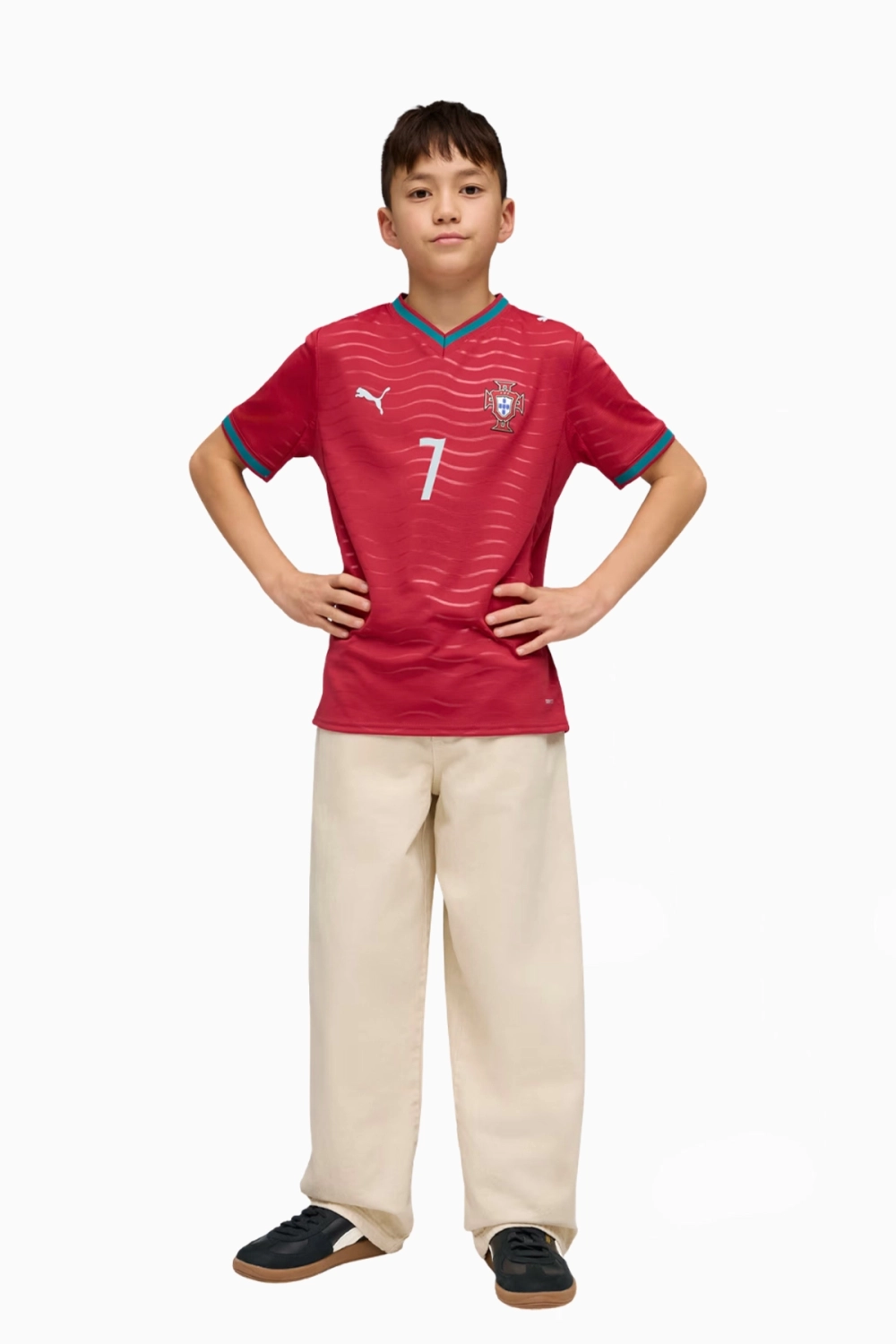 Футболка Puma Portugal 2026 Home Ronaldo 7 Junior - красный