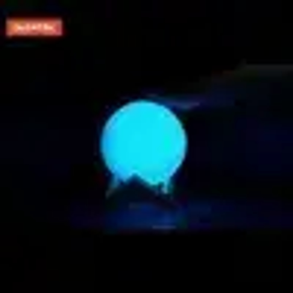Ночник Луна / 3D светильник светодиодный детский для детей для сна с пультом Led лампа Лунная ночь, 16 цветов, d 15 см, Daswerk