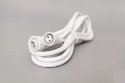 Удлинитель 2 pin, 2 м., белый провод, Teamprof (TPF-EC2-2-W)