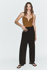 БОДИ С ДРАПИРОВАННЫМ ВЫРЕЗОМ И ВЫРЕЗОМ В ВИДЕ СЕРДЦА - ZARA
