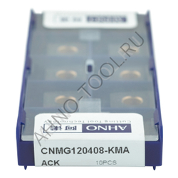 Пластина твердосплавная ISO CNMG120408-KMA ACK10E AHNO по чугуну, чистовая
