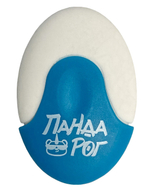 Ластик ПандаРог, термопластичная резина, овальный, 55х37х10 мм, ассорти, пластиковый держатель