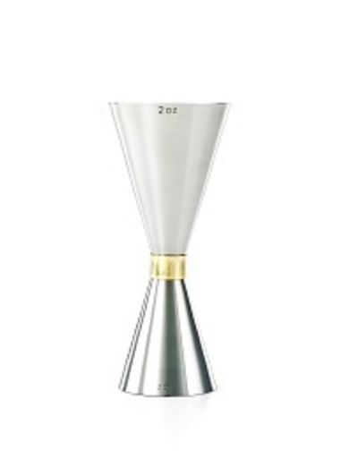 Джиггер Mr.Slim 30/60, С Золотым Ободком, Нерж.Сталь M37096