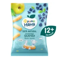 Фрутоняня кукурузные палочки ябл-черник 20 гр