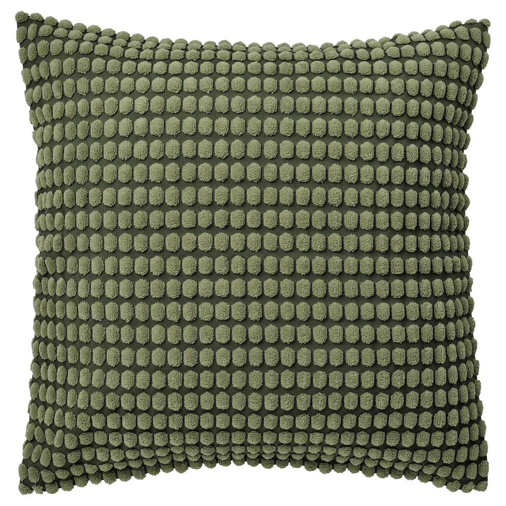 IKEA SVARTPOPPEL  (ИКЕА СВАРТПОППЕЛ)  -  Наволочка, зеленый и желтый, 65x65 см