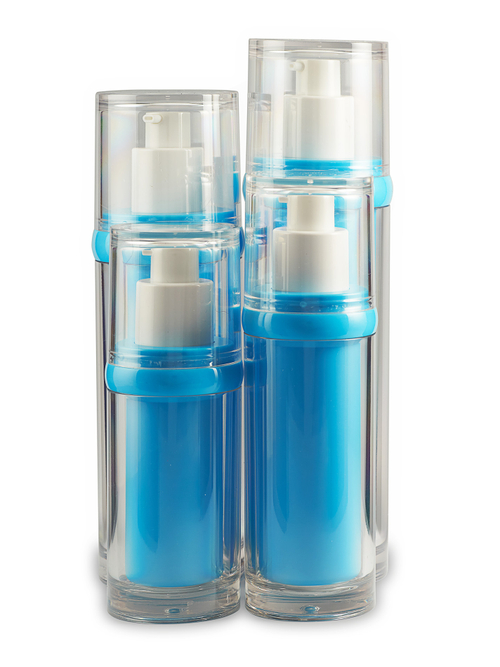 Вакуумный диспенсер голубой 30, 50, 100, 120 мл