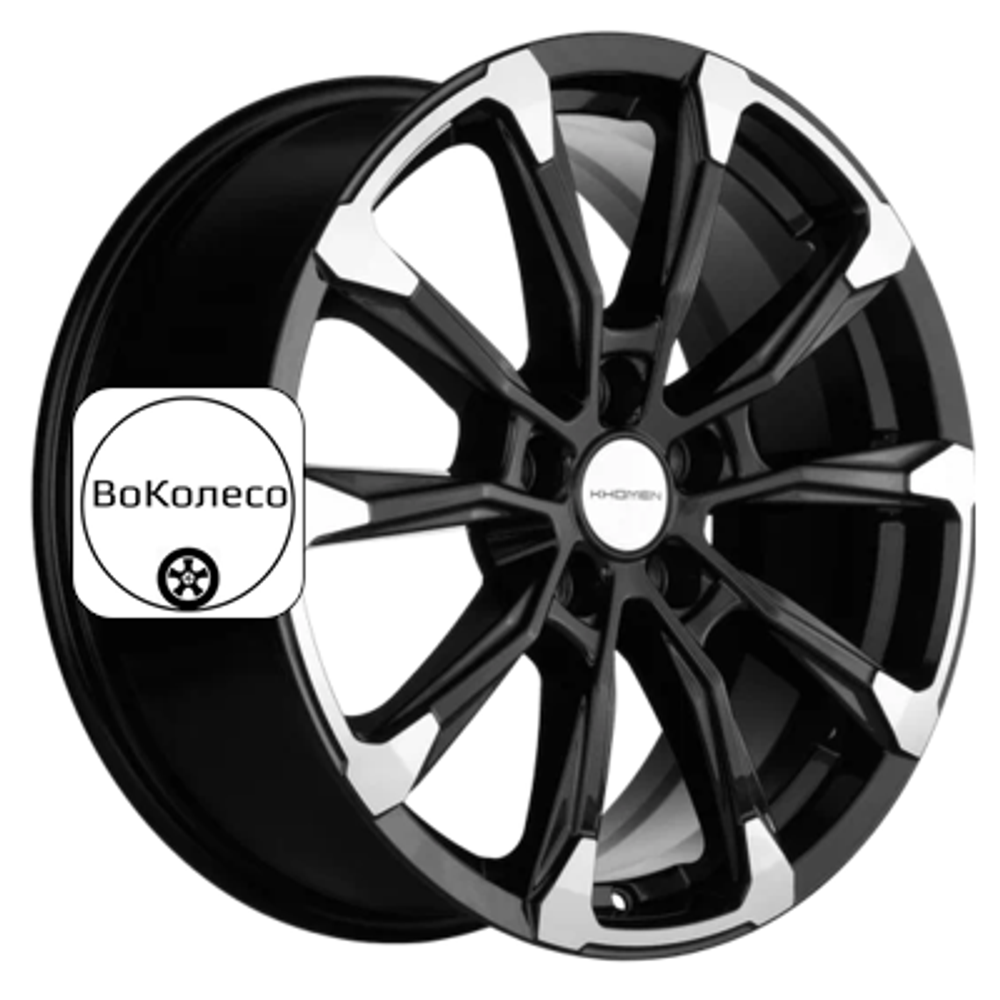 7,5x18/5x114,3 ET38 D67,1 KHW1808 (Outlander) Black-FP Khomen Wheels