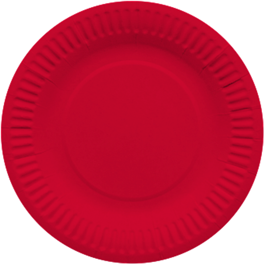 Тарелки (7''/18 см) Красный 6 шт.