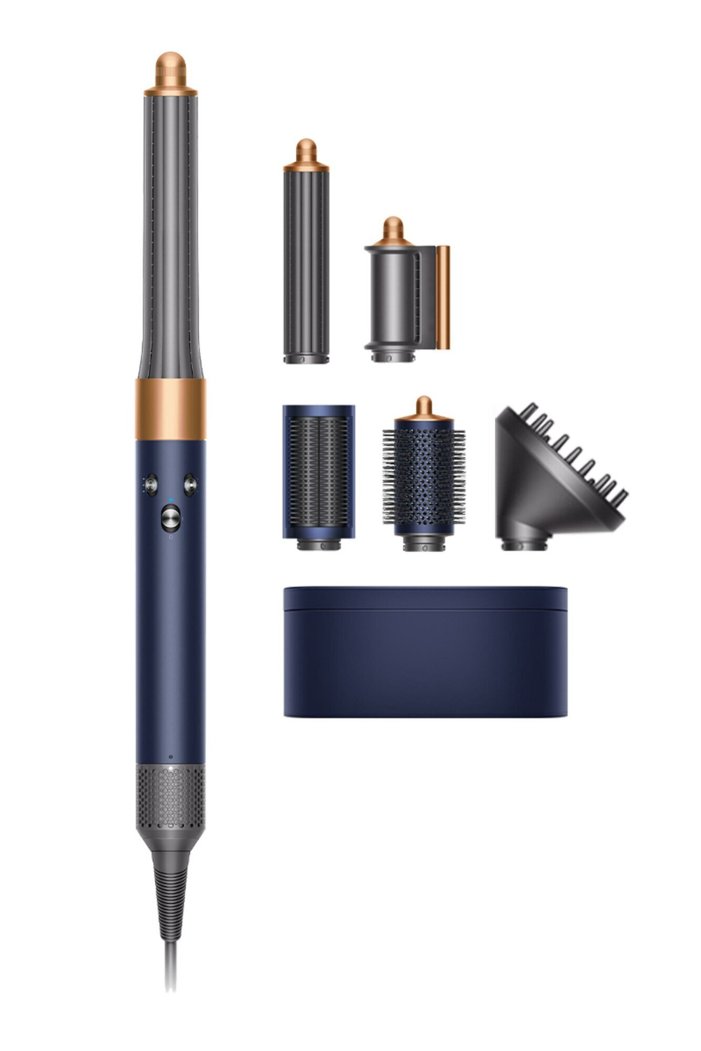 Фен-стайлер Dyson Airwrap complete long HS05 EU, prussian blue/rich copper