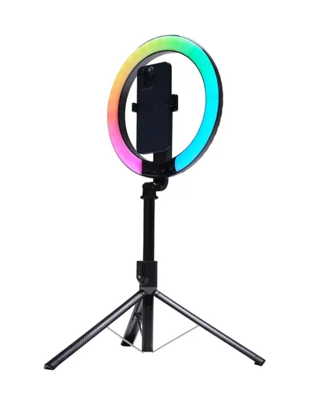 Светодиодный осветитель Raylab RL-0210 кольцевой аккумуляторный с моноподом для селфи