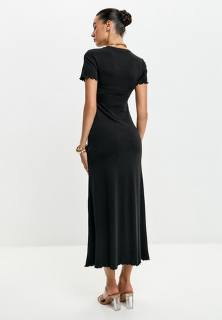 Платье-футболка длинное из вискозы