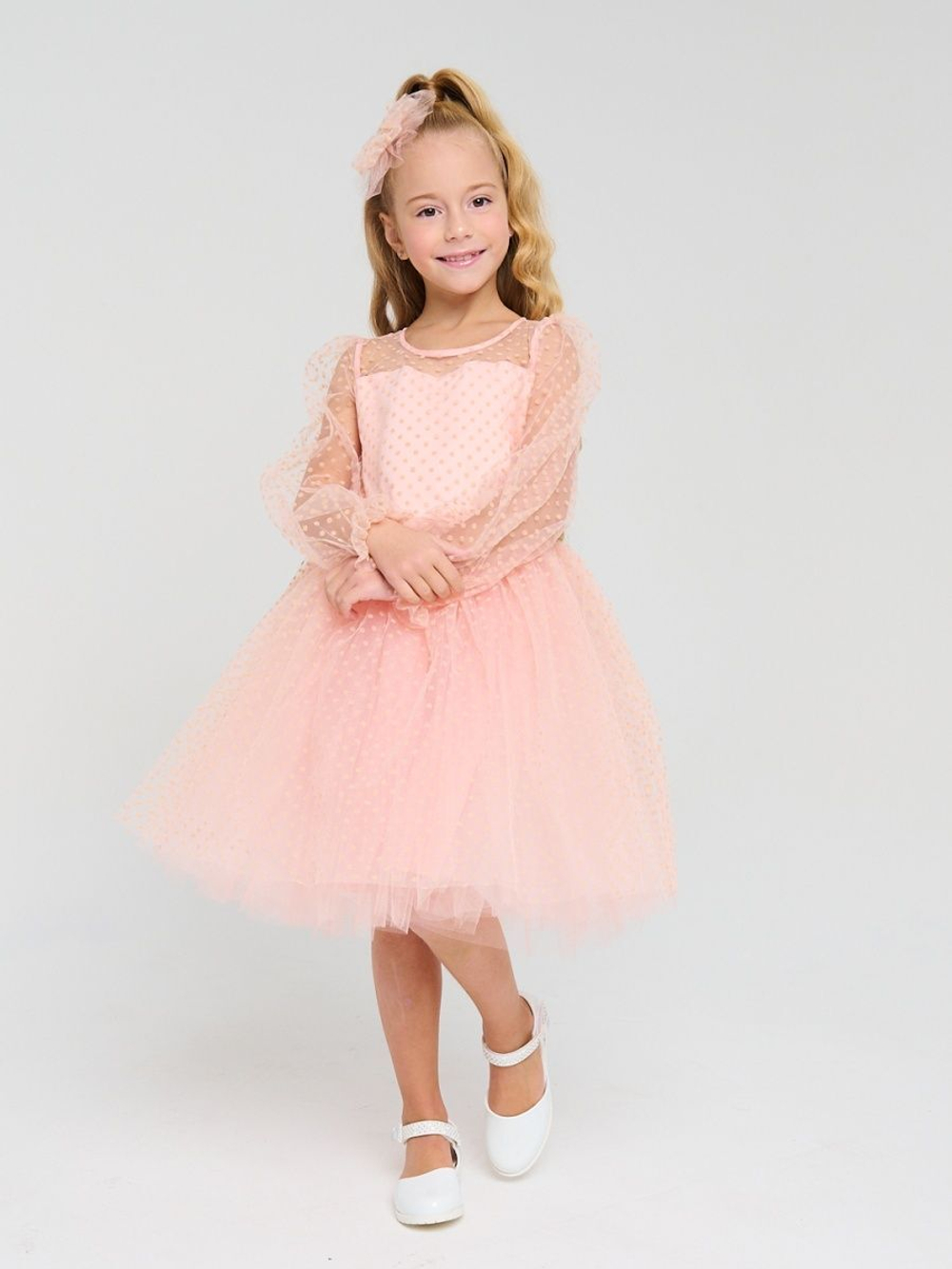 Пышное платье Уэнсдэй Аддамс (Wednesday Addams) в горох