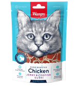 Wanpy Cat Лакомство для кошек «суши» из курицы с треской 80гр.