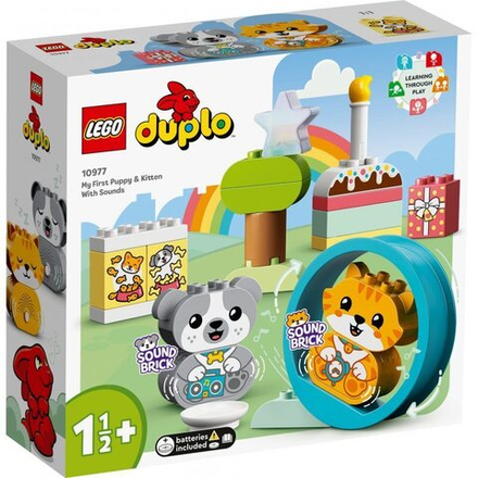 Конструктор LEGO DUPLO - Мой первый щенок и котенок со звуками 10977