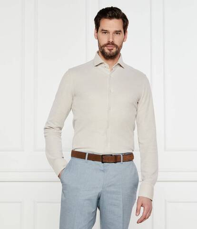 Рубашка P-HANK-spread-243 BOSS BLACK - бежевый(50527675)