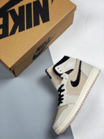 AIR JORDAN 1 HIGH ZOOM SUMMIT WHITE/BLACK/SAIL/LIGHT OREWOOD BROWN