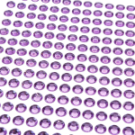 Наклейки Стразы, круглые, 22*10см, фиолетовый