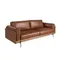Диван 3-местный 6223 SL из табачно-коричневой кожи