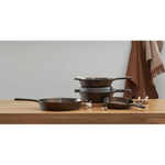 Набор сковород чугунных brasen с масляной полировкой, D25 см, 2 шт.