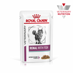 Royal Canin Renal with Fish Ренал с рыбой Корм влажный диета для кошек поддержание функции почек соус 85г