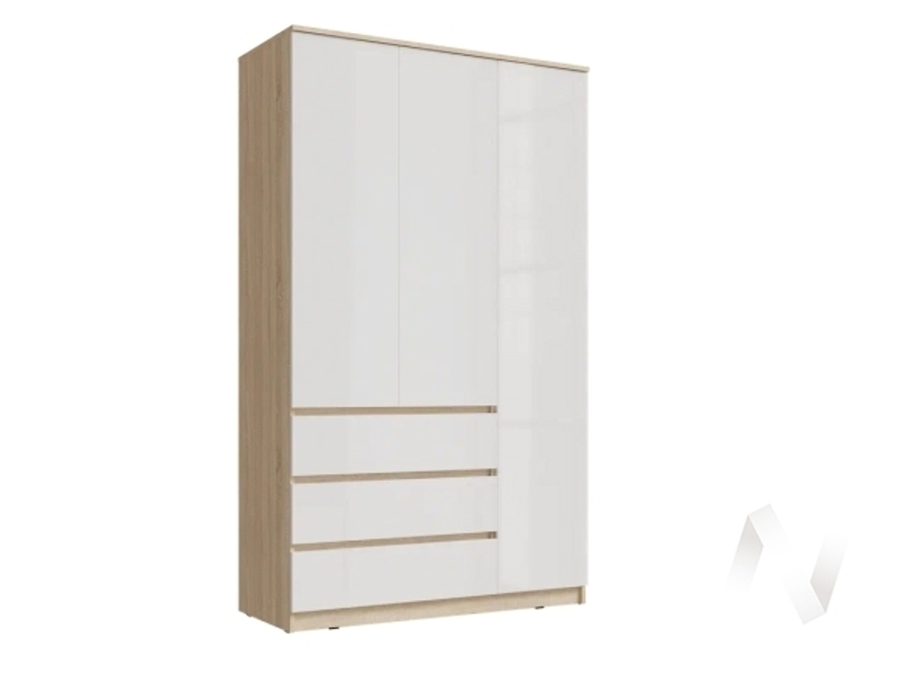 Шкаф 1200 (Ш) МС Челси (дуб сонома/белый глянец холодный)
