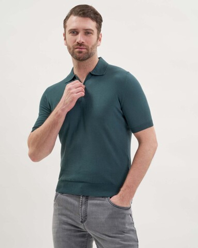 Поло с коротким рукавом на молнии Atelier Portofino