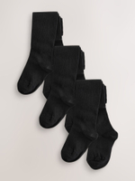 Колготки хлопковые для девочки Next Q95-723, 3 шт., Черный