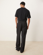 Black двубортный оверсайз укороченный