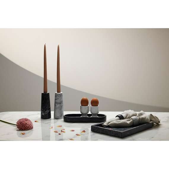 Поднос Marm, 25х10 см, черный мрамор