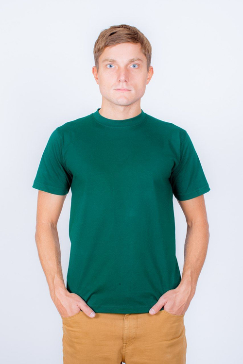 Футболка премиум зеленая 180гр/м2