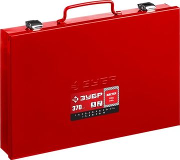 ЗУБР 370 шт, (1-10 мм), сталь Р4М2, класс В, мет.бокс, набор сверл по металлу (29605-H370)