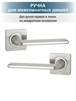 Ручка дверная межкомнатная с защёлкой и фиксатором TREND