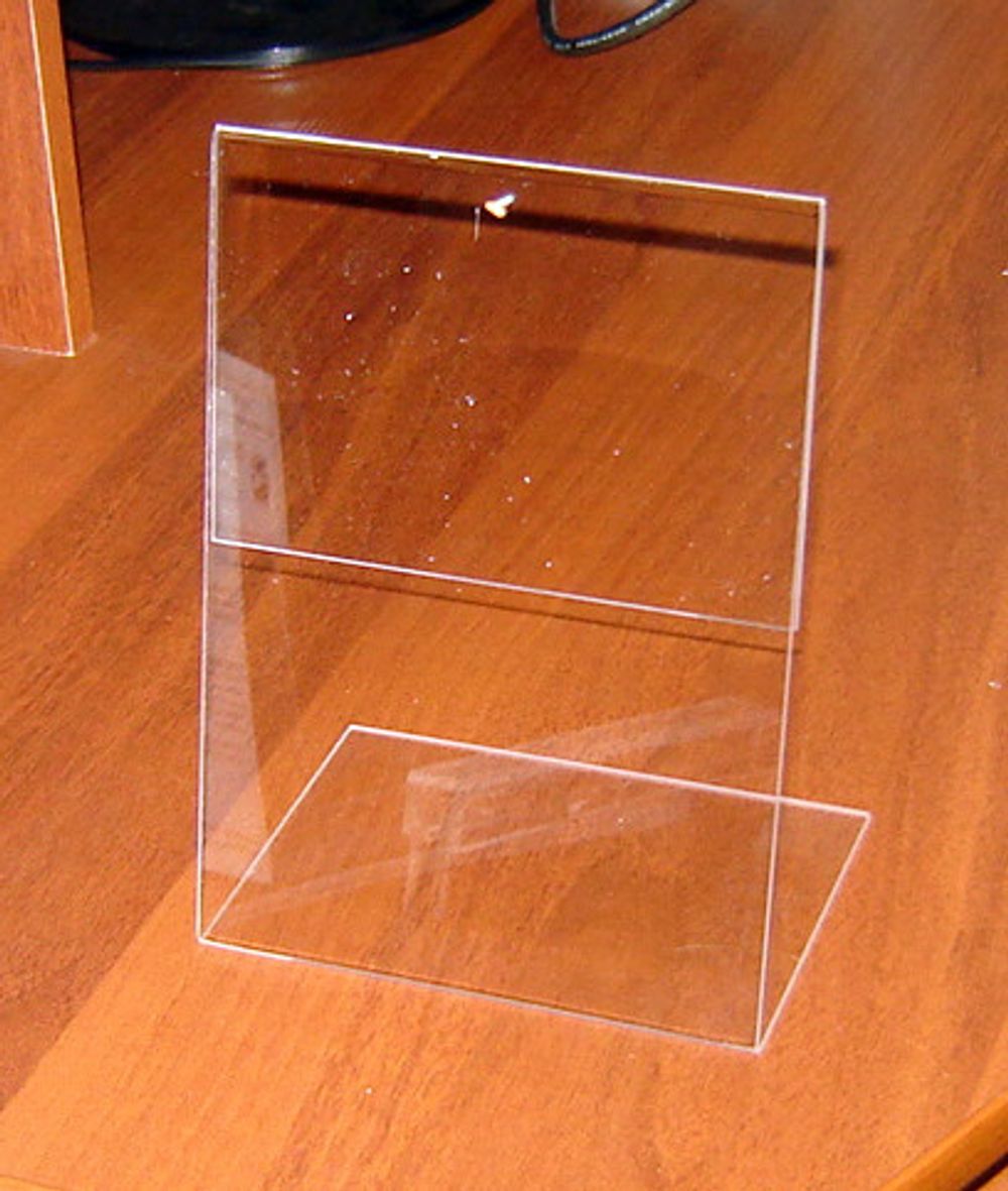 Менюхолдер тейбл тент А5 L-образный вертикальный