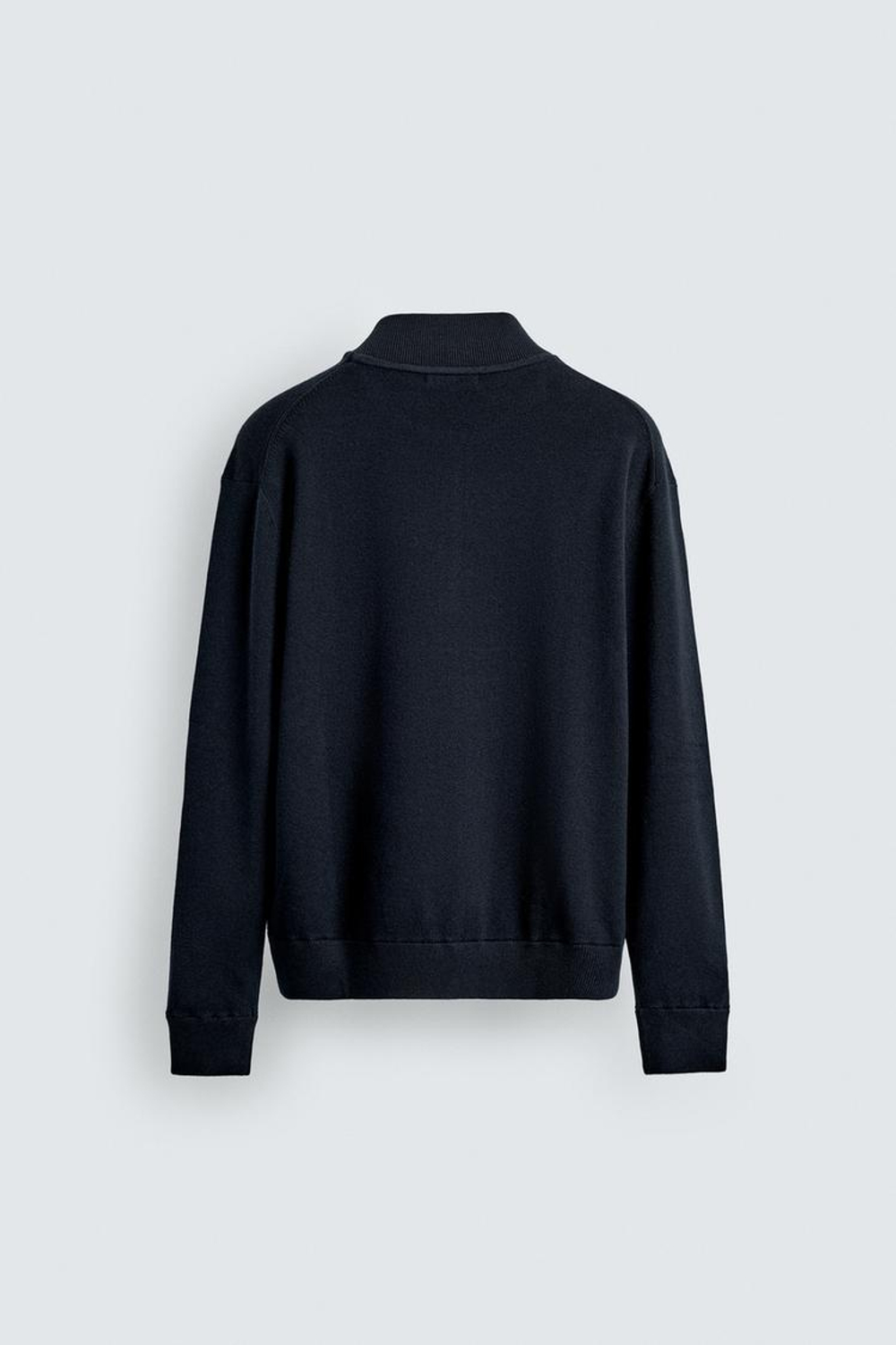 ZARA КАРДИГАН ИЗ СМЕСОВОГО ХЛОПКА, МОРСКОЙ СИНИЙ