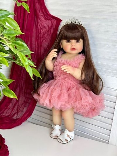 Кукла Реборн виниловая 55см в пакете (FA-568)