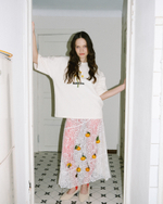 Ribbed Stirrup Leggings Mandevilla Red