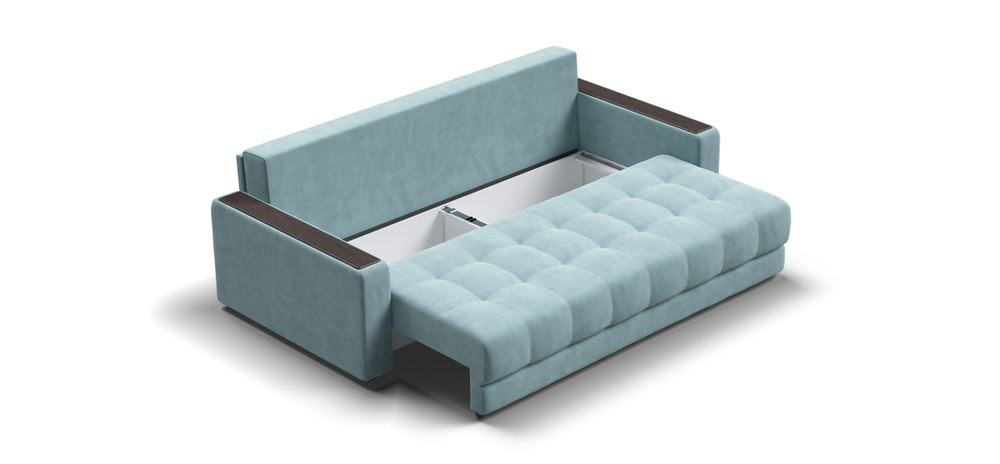 Диван Босс Велюр Монолит аква