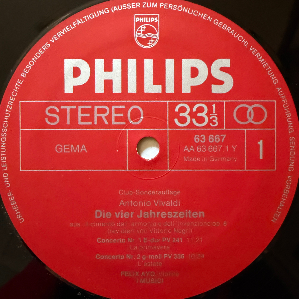 Вивальди - Времена года (Германия 1975г.) Т
