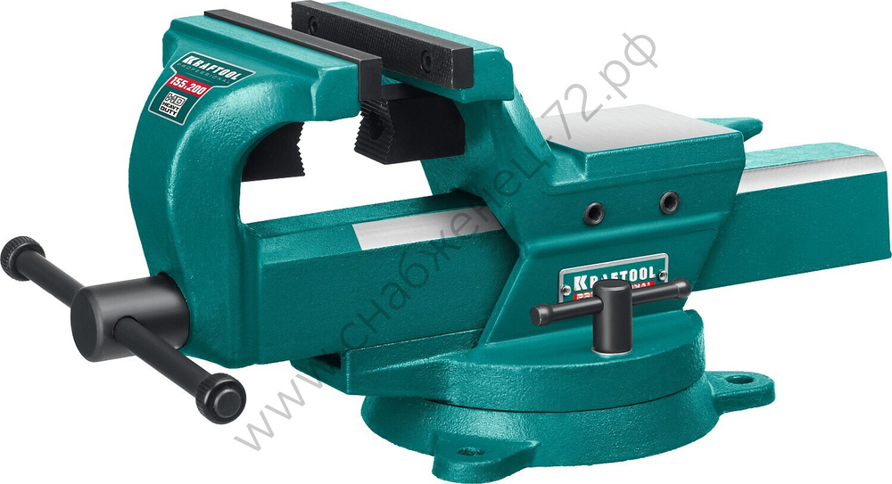 KRAFTOOL FORGE-155/200, Кованые стальные тиски с регулировкой компенсации люфта (32700-200)