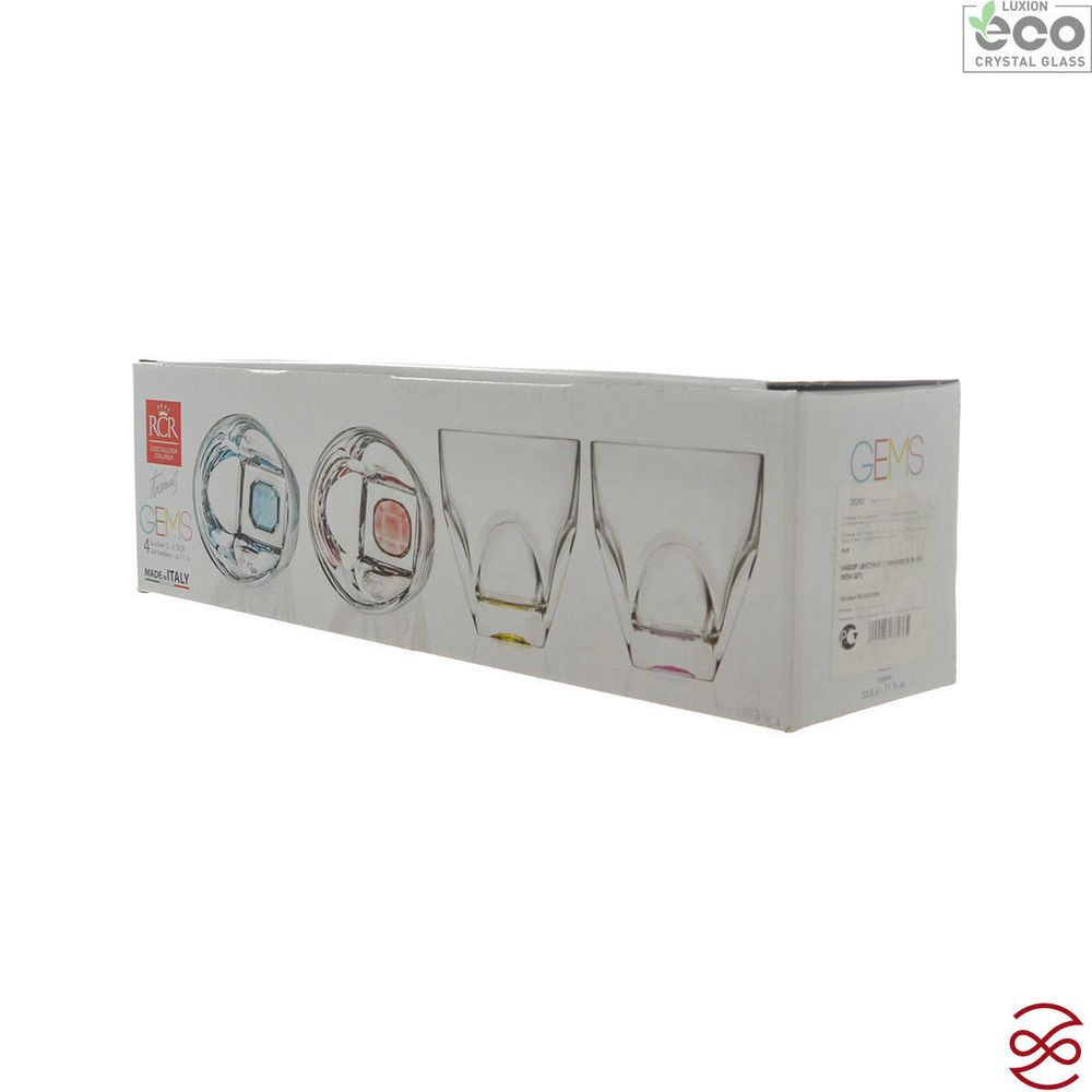 Набор стаканов RCR Gems Цветные 320мл (4 шт)