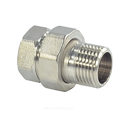 Соединитель латунь никель американка Ду 32 (1 1/4") прямой ВР/НР SantechSystems