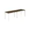 PR.222.DM.P59.WH / Рабочая станция s-b-s 2400х700х750 / профиль: 59х59 белый; столешница: дуб модена