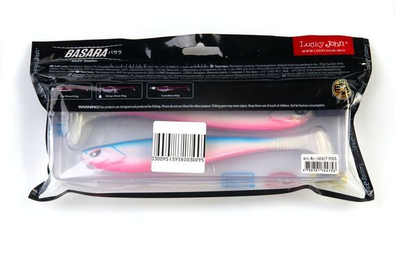 Виброхвосты LJ 3D Series BASARA SOFT SWIM 7,5in (19,05)/PG05 2шт.