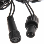 Гирлянда для улицы 11м 100 ламп LED чёрный провод, 8 реж, IP-65, Теплый белый (возможность соединения)