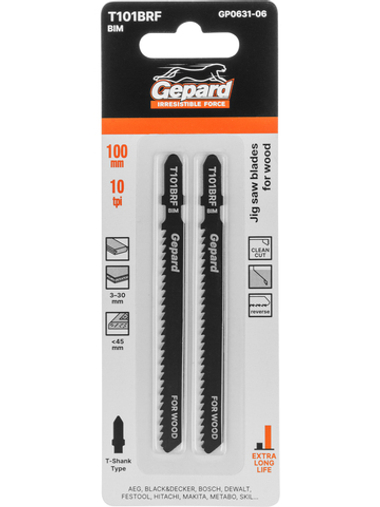 Пилка лобз. по дереву T101BRF (2 шт.) GEPARD